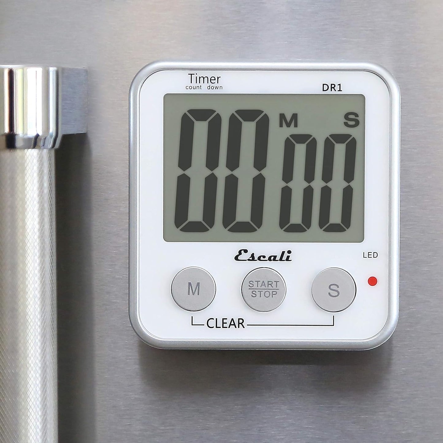 Extra Large Display Digital Kitchen Timer with Clock Mode, Recall Timer Magnetic Back