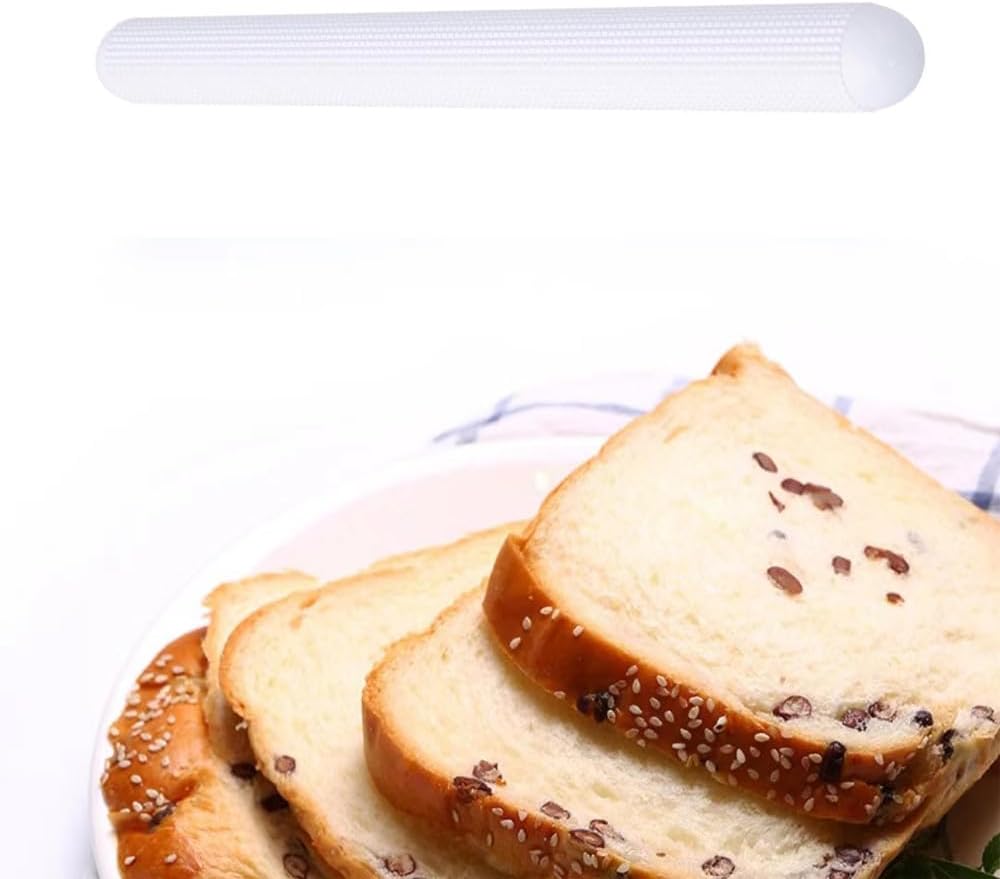 2 Pack Plastic Rolling Pin with Textured Design Non Stick Dough Roller Lightweight Rolling Pins for Baking Pizza Pies Pastry Cookies Bread Pan Loaf Cinnamon Rolls Buns Sourdough Cake Fondant