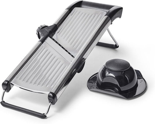 Mandoline Slicer – Adjustable Kitchen Slicing Tool with Built-In Slice & Julienne Settings, No Blade Changes Required, Multiple Thickness Options, Saves Prep Time