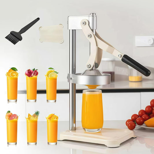 Lemon Squeezer Hand Press Juicer, Heavy Duty Manual Citrus Juicer | Heavy duty lever design extracts more juice with less effort, perfect for lemons, limes and oranges.