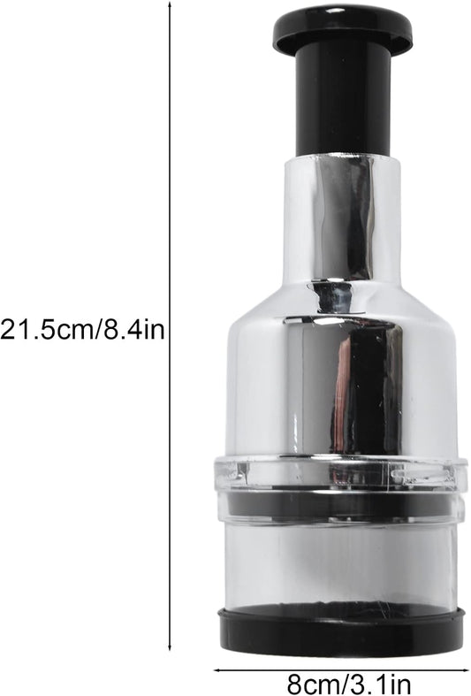 Onion Chopper Hand Vegetable Chopper Stainless Steel Manual Food Press Chopper Handheld Chopper for Kitchen