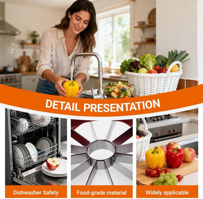 4PCS Kitchen Tool Set - Stainless Steel Fruit Slicer and Corer, Easy to Use and Clean, Suitable for Apples, Pears, Grapes and Peppers, Essential for Preparing Vegetable Salads and Coring Fruit (4 pcs)