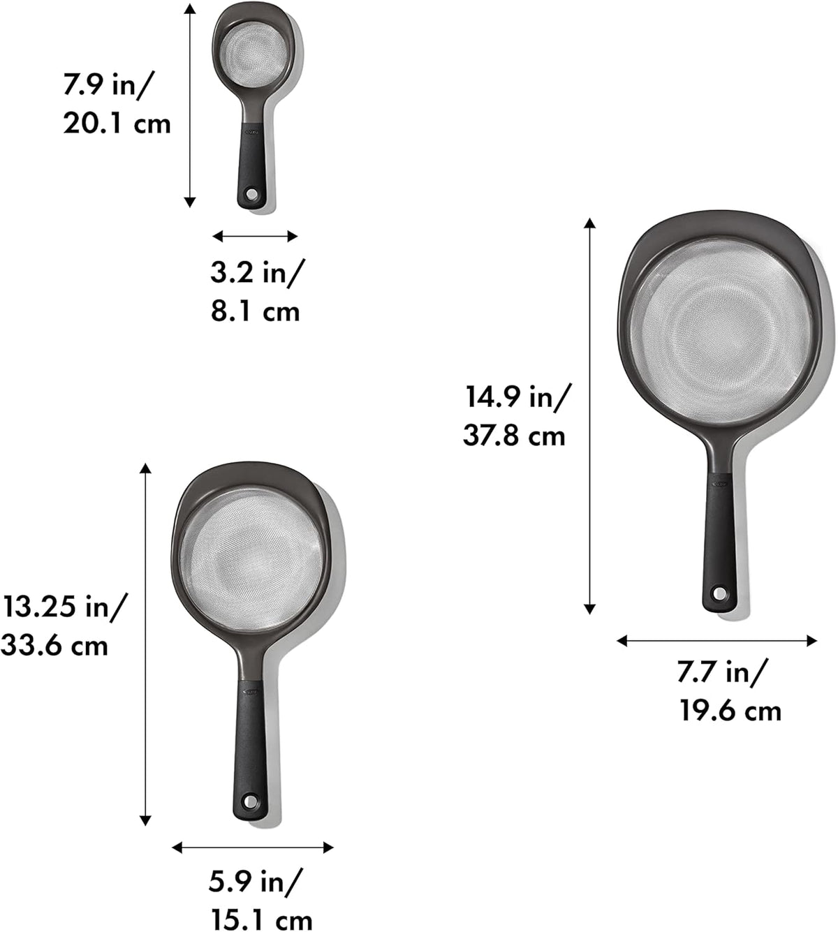 Good Grips 3-Piece Strainer Set
