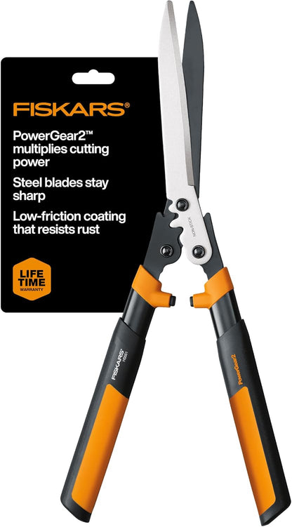 25"-33" Power-Lever Extendable Garden Hedge Shears, 10” Blades