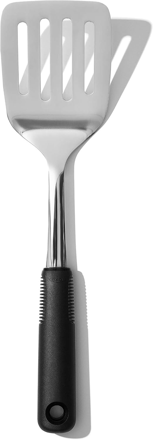 Good Grips Stainless Steel Turner, Cooking Spatula, Heat Resistant