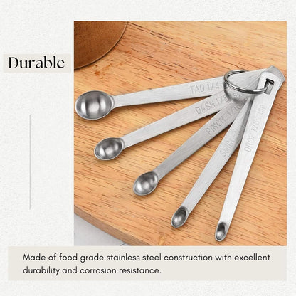Measuring Spoons Set, 1 tbsp, 1/2 tbsp, and 1-1/16tsp Stainless Steel Measuring Spoons for Cooking Baking Spice Jars and Liquid Ingredients