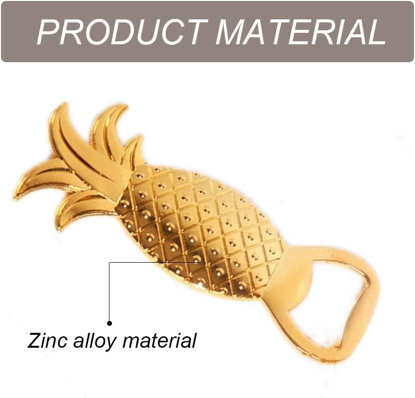 Pineapple Bottle Opener Metal Beer Opener Creative Alloy Opener for Wedding Party Favor Birthday Baby Shower Favor Gift Souvenirs
