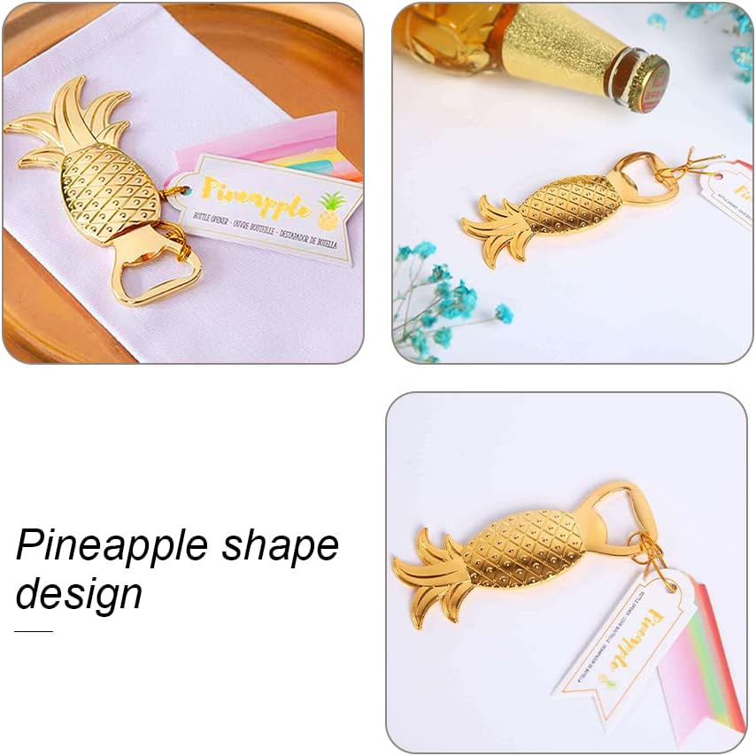 Pineapple Bottle Opener Metal Beer Opener Creative Alloy Opener for Wedding Party Favor Birthday Baby Shower Favor Gift Souvenirs