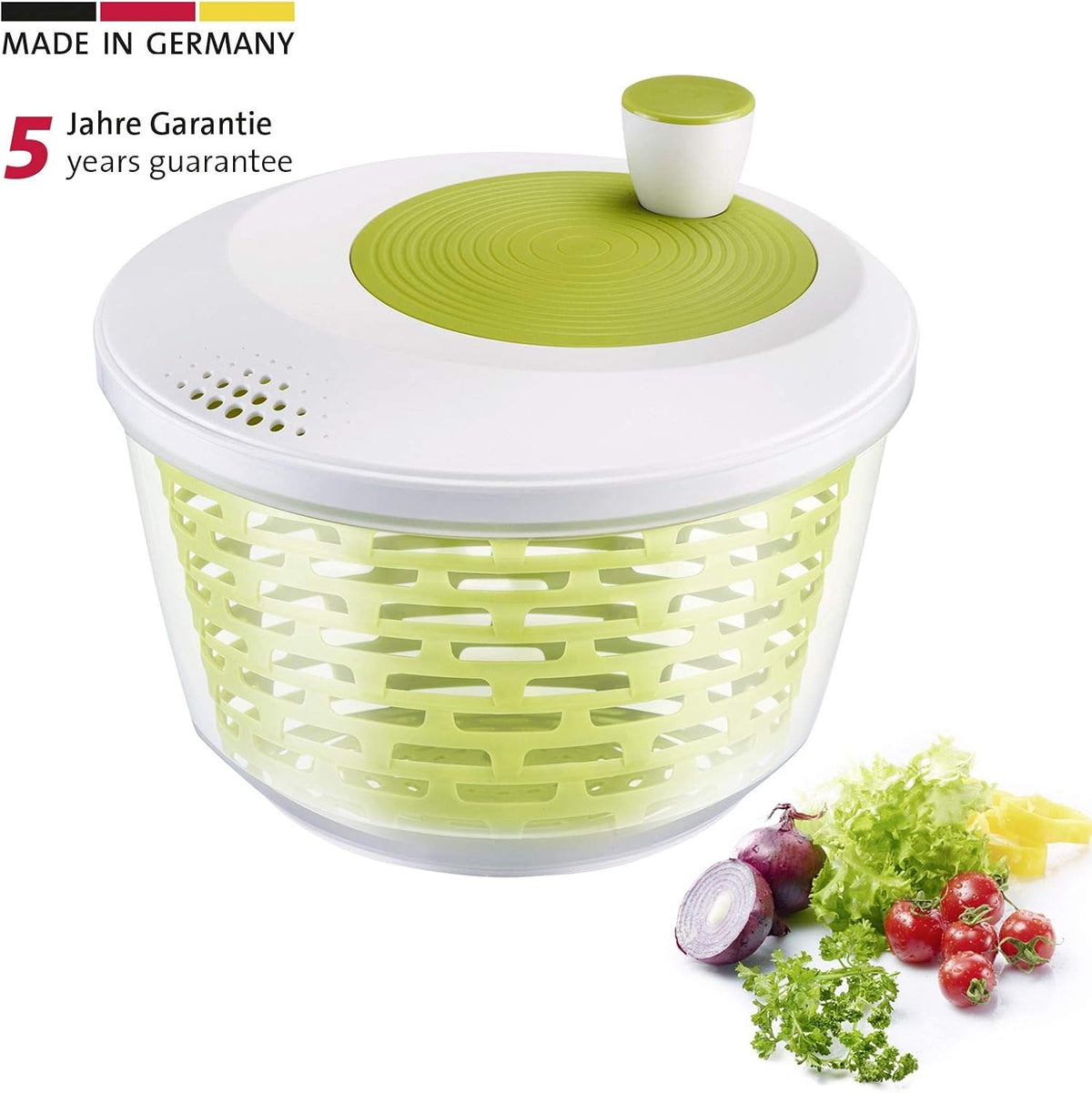 Salad Spinner, Capacity: 4.4 litres, ø 23.5 cm, Plastic, BPA-Free