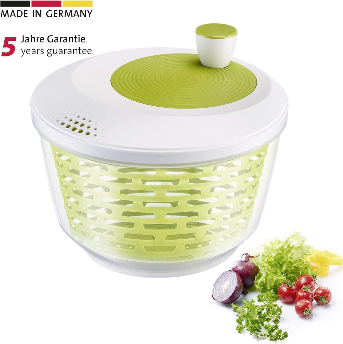 Salad Spinner, Capacity: 4.4 litres, ø 23.5 cm, Plastic, BPA-Free