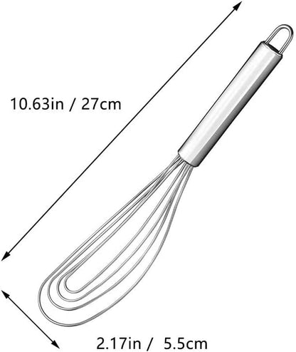 Whisk, Stainless Steel Spring Whisk, Balloon Whisk Egg Beater for Blending, Whisking, Beating, or Stirring