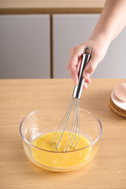 Whisk, Stainless Steel Spring Whisk, Balloon Whisk Egg Beater for Blending, Whisking, Beating, or Stirring