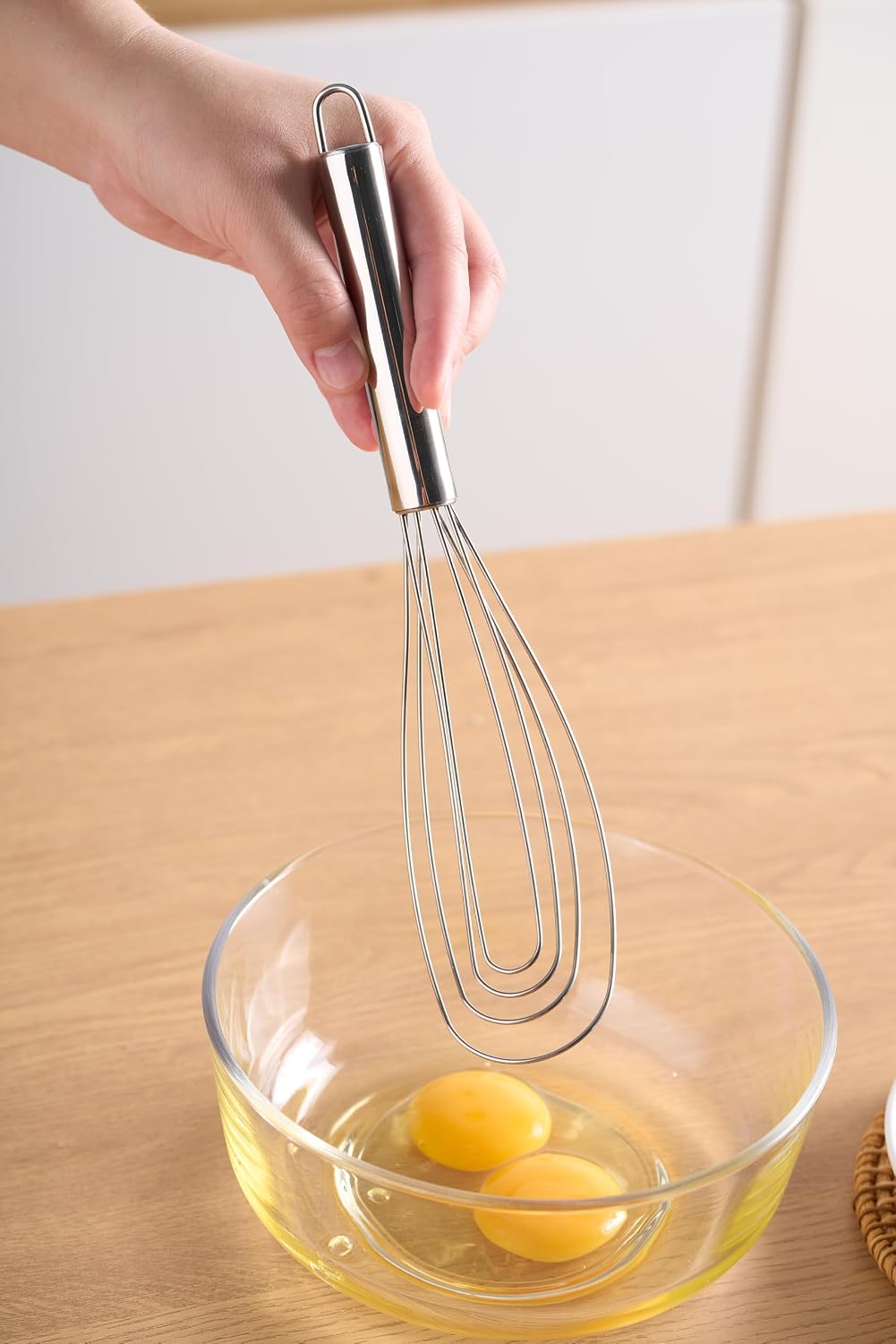 Whisk, Stainless Steel Spring Whisk, Balloon Whisk Egg Beater for Blending, Whisking, Beating, or Stirring