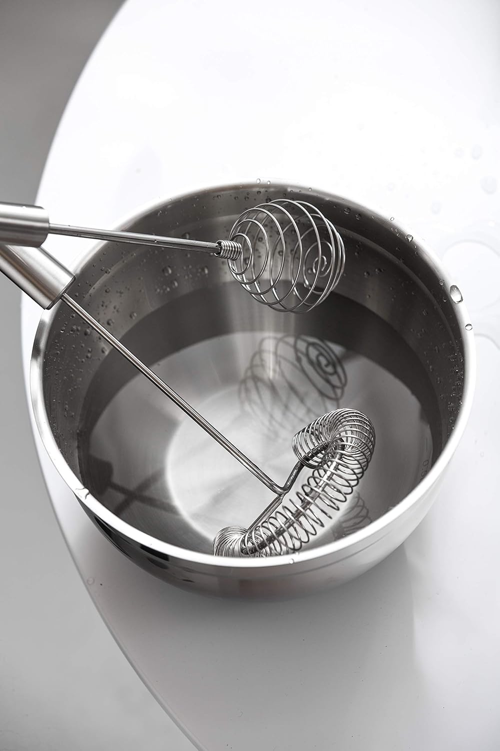 Whisk, Stainless Steel Spring Whisk, Balloon Whisk Egg Beater for Blending, Whisking, Beating, or Stirring