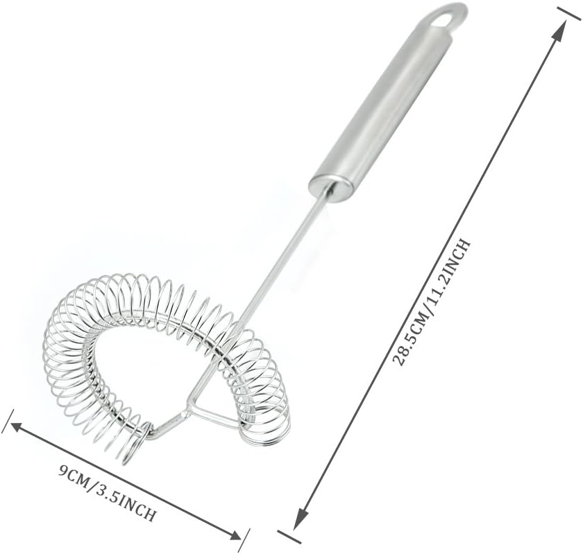Whisk, Stainless Steel Spring Whisk, Balloon Whisk Egg Beater for Blending, Whisking, Beating, or Stirring