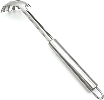Pasta Fork, Pasta Spoon, Spaghetti Sever, Durable Stainless Steel Pasta Server, Spaghetti Spoon Server, Heat Resistant, 12 inch