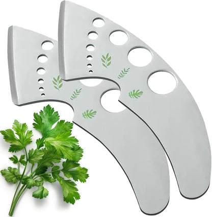 Herb Stripper 9 Holes, Stainless Steel Kitchen Herb Stripping Tool Loose Leaf Kale Razor Metal Leaf Pealer for Kale, Chard, Collard Greens, Thyme, Rosemary, Basil