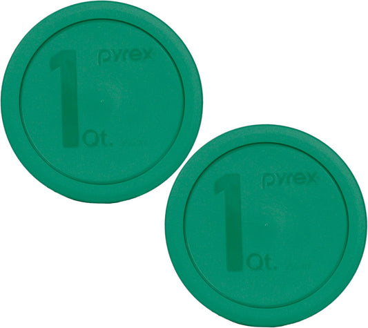322-PC (1Qt) Green Mixing Bowl Lids (2-Pack) - Made in USA | BPA-Free Plastic | Snug Closure | Flexible Build | Non-Porous Surface | Top-Rack Dishwasher Safe | Meal Prep