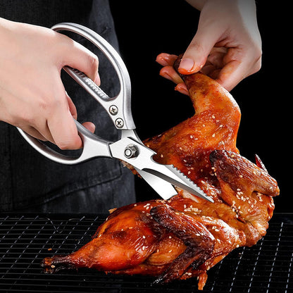 Sharp Kitchen Scissors Aluminum Alloy Handle Stainless Steel Cooking Shears