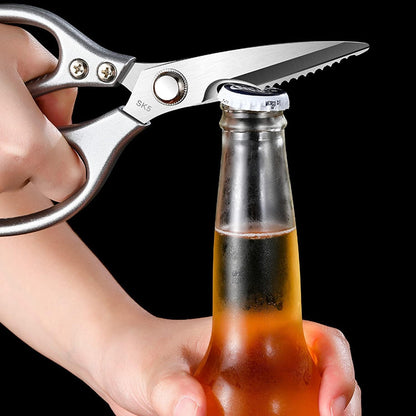 Sharp Kitchen Scissors Aluminum Alloy Handle Stainless Steel Cooking Shears