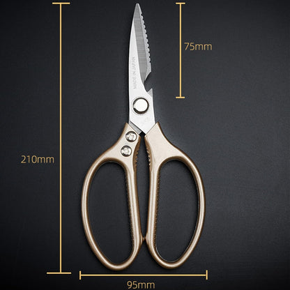 Sharp Kitchen Scissors Aluminum Alloy Handle Stainless Steel Cooking Shears