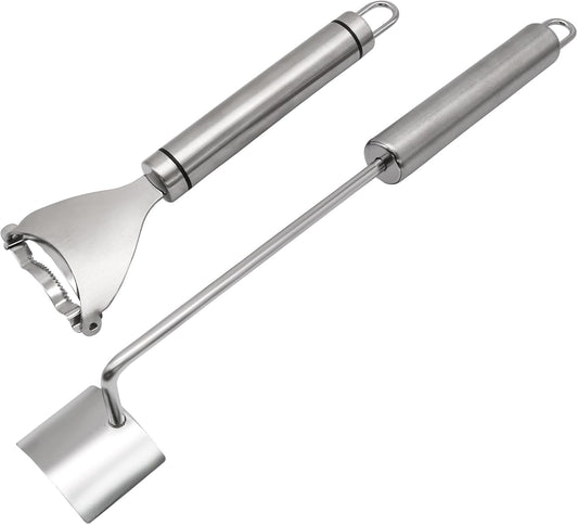 Stainless Steel Corn Peeler & Stripper Tool Set, 2 Pack | Corn Cob Stripper for Quick Shucking, Essential Gadget for Home Kitchens, Restaurant Chefs