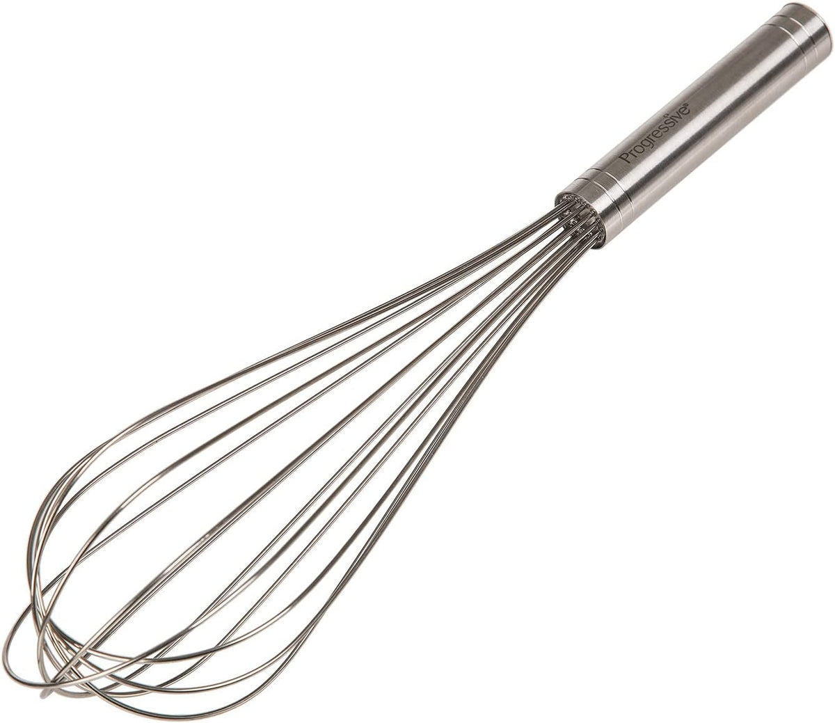 PrepWorks 10 Inch Fat Whisk - Stainless Steel Whisk for Mixing, Beating, and Stirring Sauces, Batter, and More