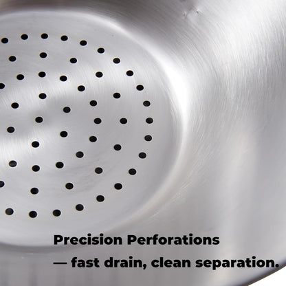 Grease Strainer for Ground Beef, Stainless Steel Funnel with Oil Catcher | Large-Capacity Strainer For Ground Beef, Broth, Tallow, Lard And Frying Oil In Home And Restaurant Kitchens