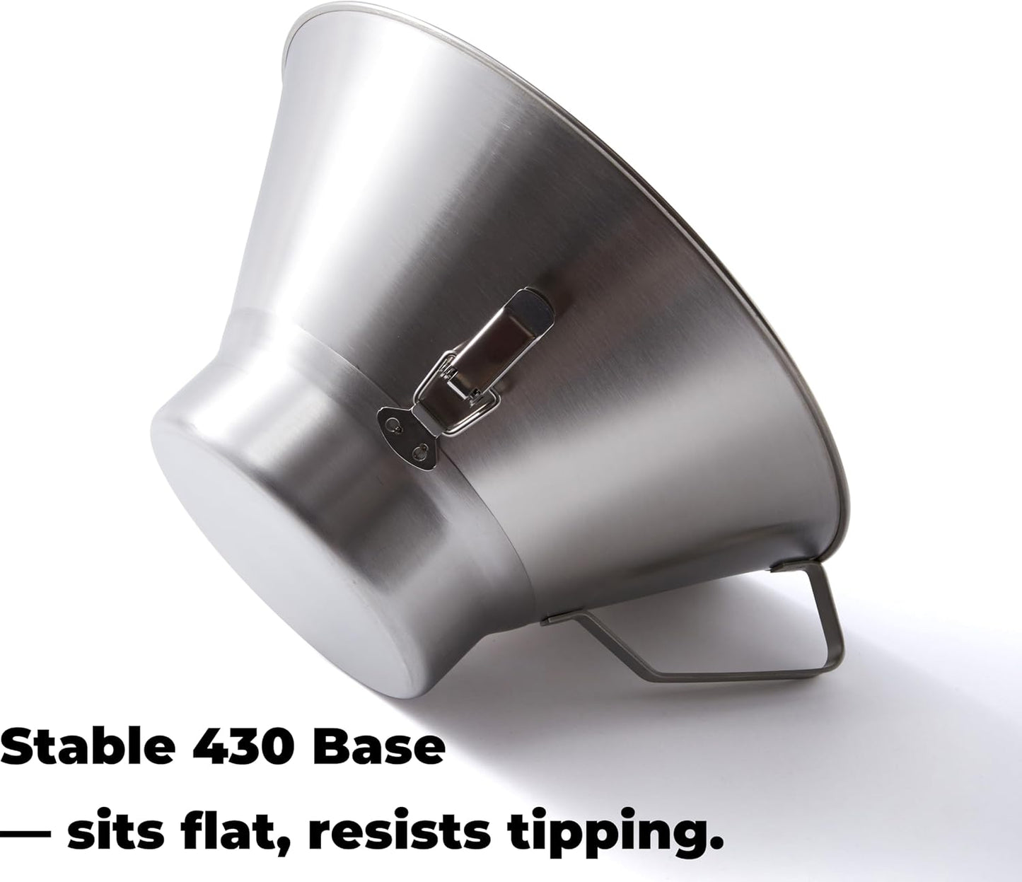 Grease Strainer for Ground Beef, Stainless Steel Funnel with Oil Catcher | Large-Capacity Strainer For Ground Beef, Broth, Tallow, Lard And Frying Oil In Home And Restaurant Kitchens