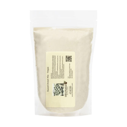 Raised Donut Mix - Vegan - Easy to Prepare Powder Blend for Tender, Moist Vegetarian/Vegan-Friendly Ring Doughnuts, Bars, Donut Holes, Pastry, Great with Fillings, Glaze, Icing (32.00oz)
