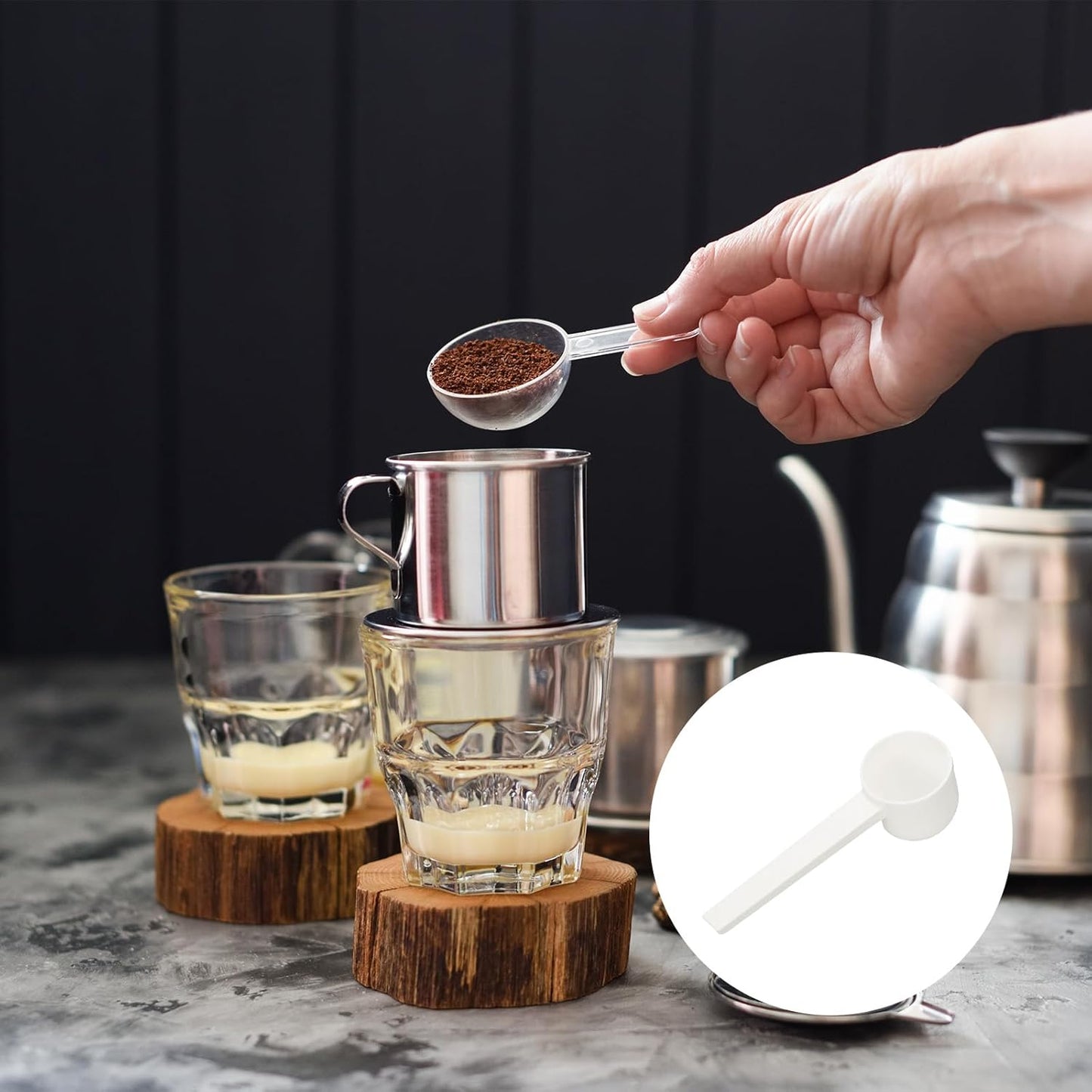 Measuring Spoons, Plastic Coffee Scoops Teaspoon for Coffee Bean Spices Sugar Salt Powder Pink