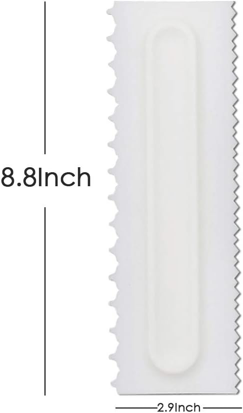 4 Pcs/set Cake Scraper Decorating Plastic Sawtooth Comb Mousse Butter Cream Cake Edge Tools Plastic Sawtooth Cake Icing Smoother Kitchen Baking Cake Edge DIY Tool