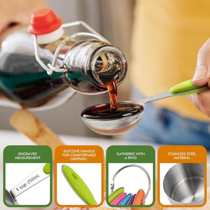 10-Pack Measuring Cups & Spoons Set, Multicolor