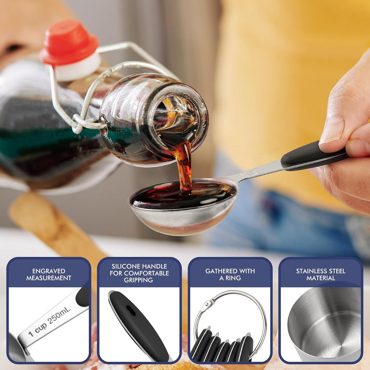 10-Pack Measuring Cups & Spoons Set, Multicolor