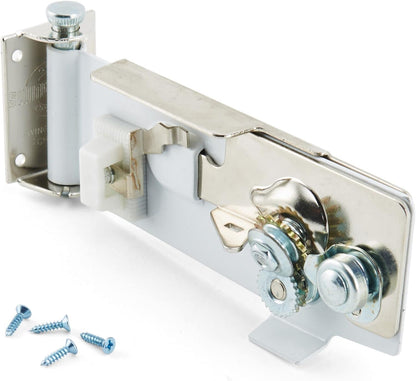 Wall Mount Can Opener with Magnet Lid Lift, White