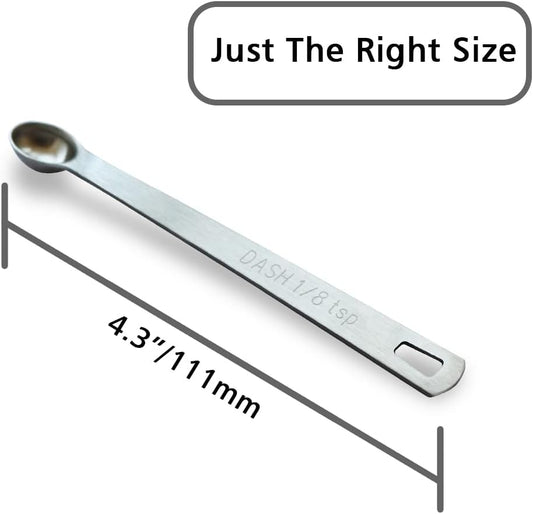 3PCS 1/8tsp(0.625ml) Mini Measuring Spoon, Small Teaspoon for Tiny Amounts | High Precision, Food-Grade, ‌Rust-Free, Dishwasher-Safe, Easy-Read Markings, Multi-Purpose, Sturdy & Durable