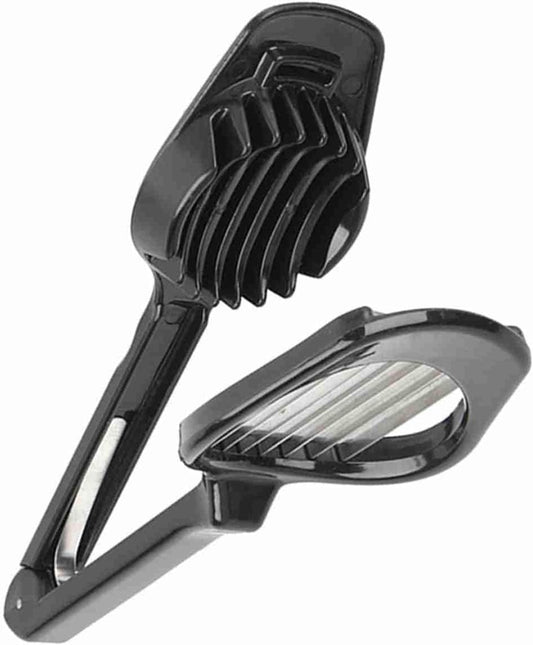 Egg Slicer Cutter with Long Handle, Stainless Steel Blades for Mushroom Tomato Fruit, Kitchen Bar Tool