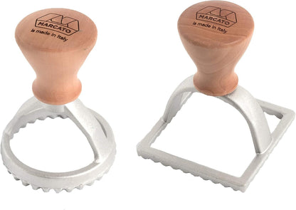 Made in Italy Ravioli Stamp Kit includes Round 58mm and Square 58mm)