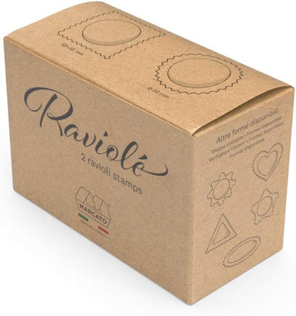 Made in Italy Ravioli Stamp Kit includes Round 58mm and Square 58mm)