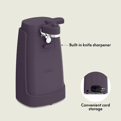 Electric Can Opener and Knife Sharpener, Jar and Bottle Opener, Sage