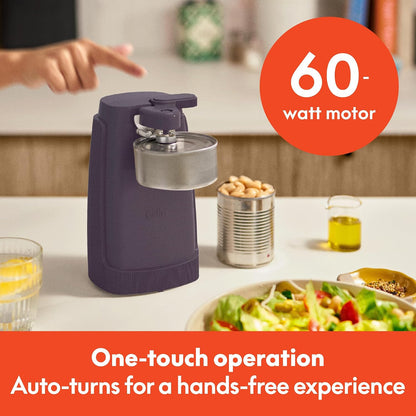 Electric Can Opener and Knife Sharpener, Jar and Bottle Opener, Sage