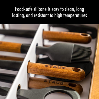 Silicone with Wood Handle Cooking Utensil, Pastry Brush