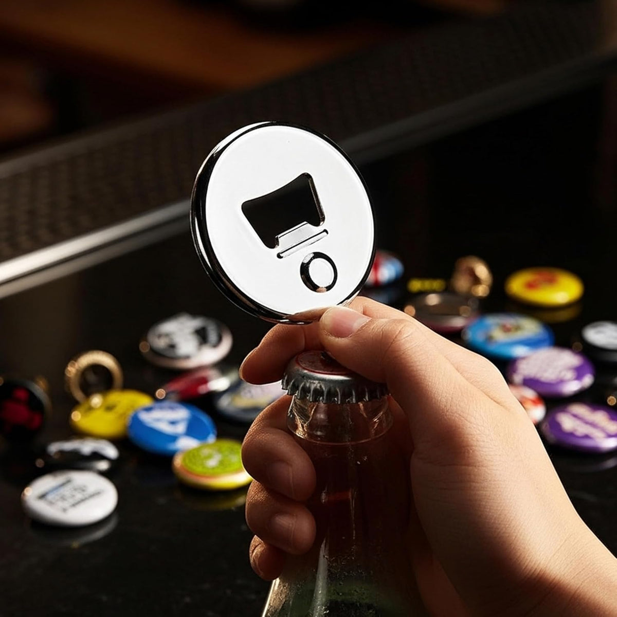 25 Sets of Bottle Opener Buttons 2.25 inch (58mm) - Button Maker Supplies for Button Maker Machine