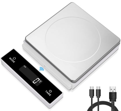 Digital Kitchen Scale, 11lb/5kg Food Scale with Pull-Out Display, 1g/0.01oz Precision Digital Grams and Ounces for Weight Loss, Baking, Cooking, Keto and Meal Prep, LCD Display