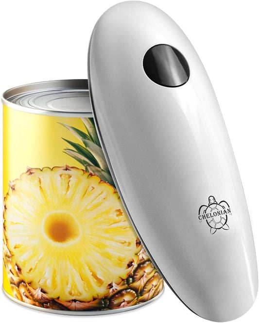 Electric Can Opener for Seniors,Automatic One-Touch Operation, Battery Operated Can Opener Hands Free, with Smooth Edge Cutting, Kitchen Gadget | Automatic One-Touch Operation, Smooth Edge Cutting, Fits All Can Sizes, Food Safe Kitchen Gadgets
