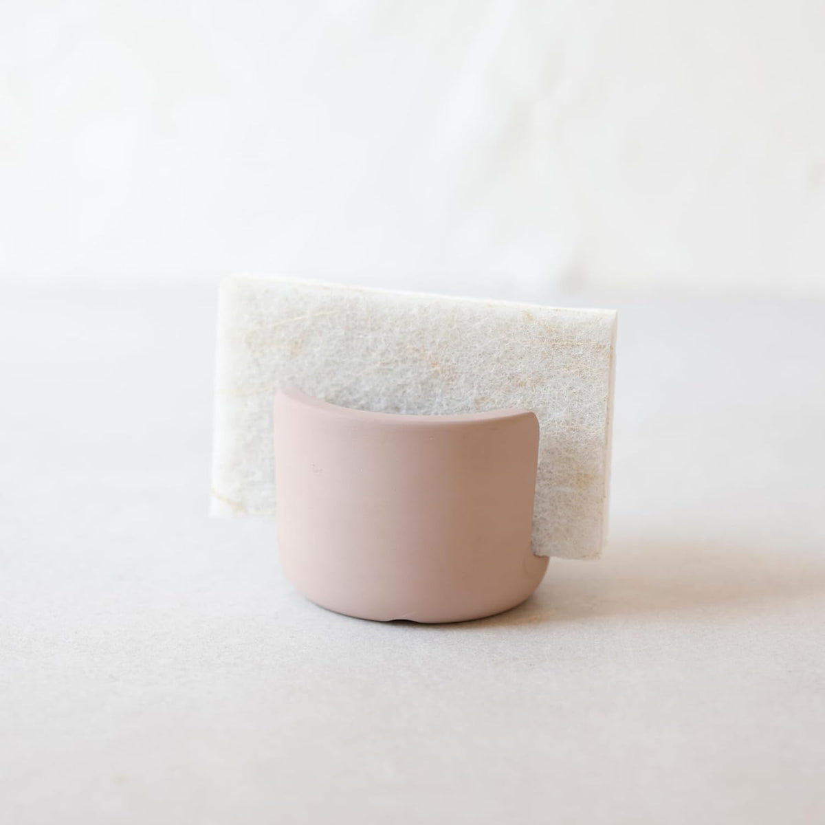 Diatomite Stoneware Sponge Holder & Sink Caddy, Drying Stone Kitchen Sink Organizer for Counter, Water-Absorbing Diatomaceous Earth Sponge Tray for Kitchen & Bathroom Countertop