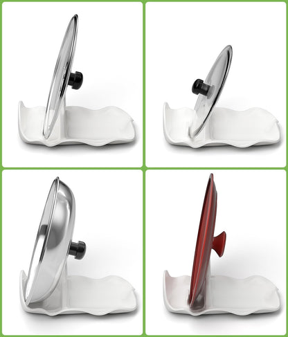 Spoon Rest for Stove Top, Spatula Rest & Kitchens Utensils Holde | Ceramic Pot Lid Holder, Large Spoon Rests for Kitchen Counter, Protects Stove Top and Countertops, Modern Kitchen Accessories