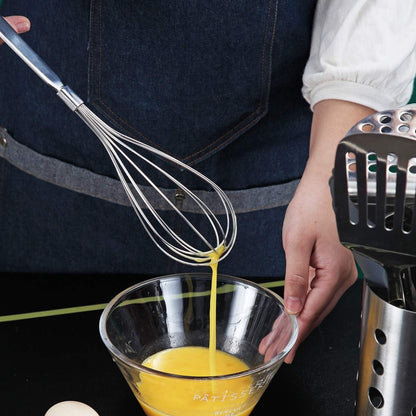 Whisk, Whisks For Cooking, Stainless Steel Balloon Whisk, Sturdy Kitchen Wire Whisk Set for Cooking, Baking, Blending, Whisking, Beating, Stirring, Dishwasher Safe, Easy to Clean