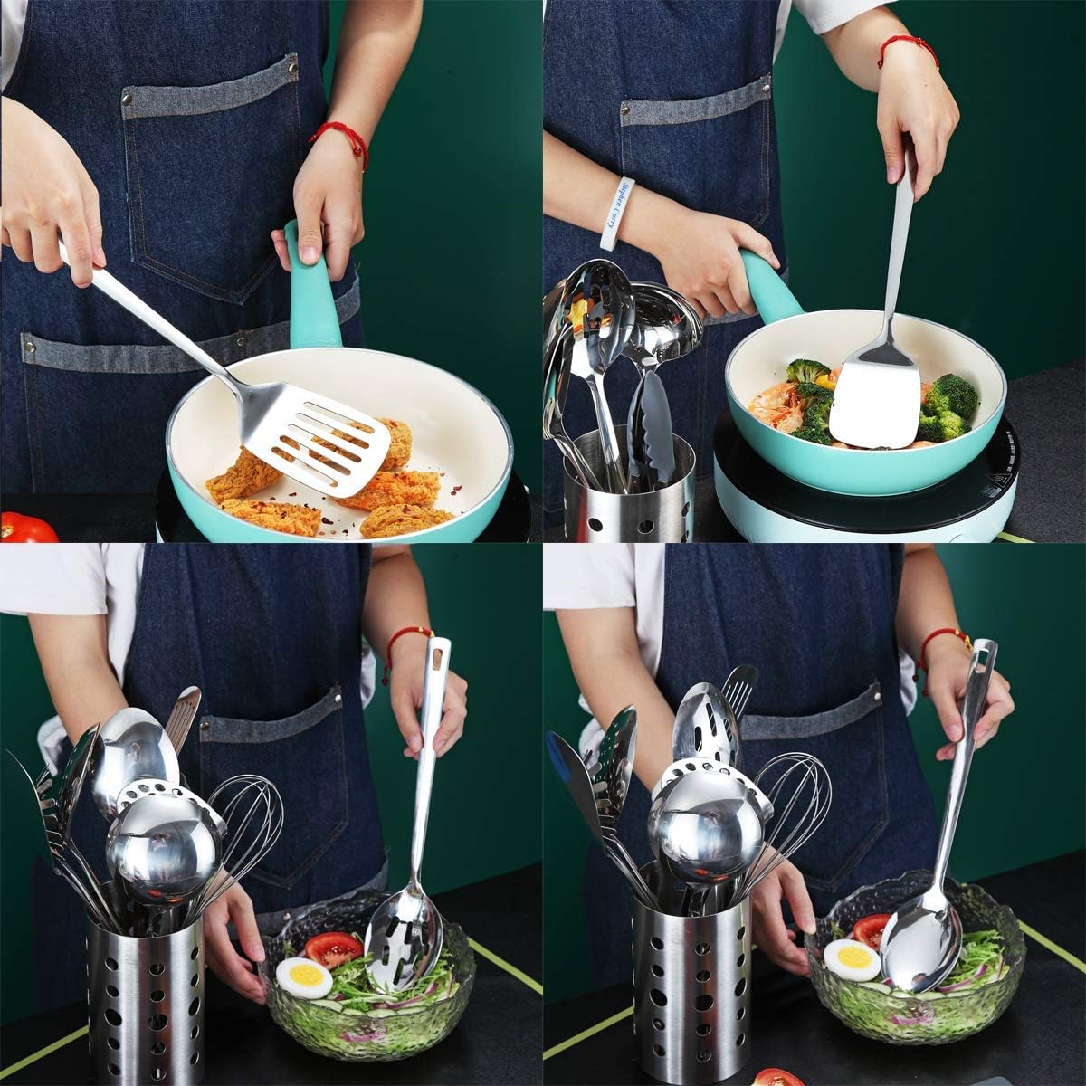 Whisk, Whisks For Cooking, Stainless Steel Balloon Whisk, Sturdy Kitchen Wire Whisk Set for Cooking, Baking, Blending, Whisking, Beating, Stirring, Dishwasher Safe, Easy to Clean