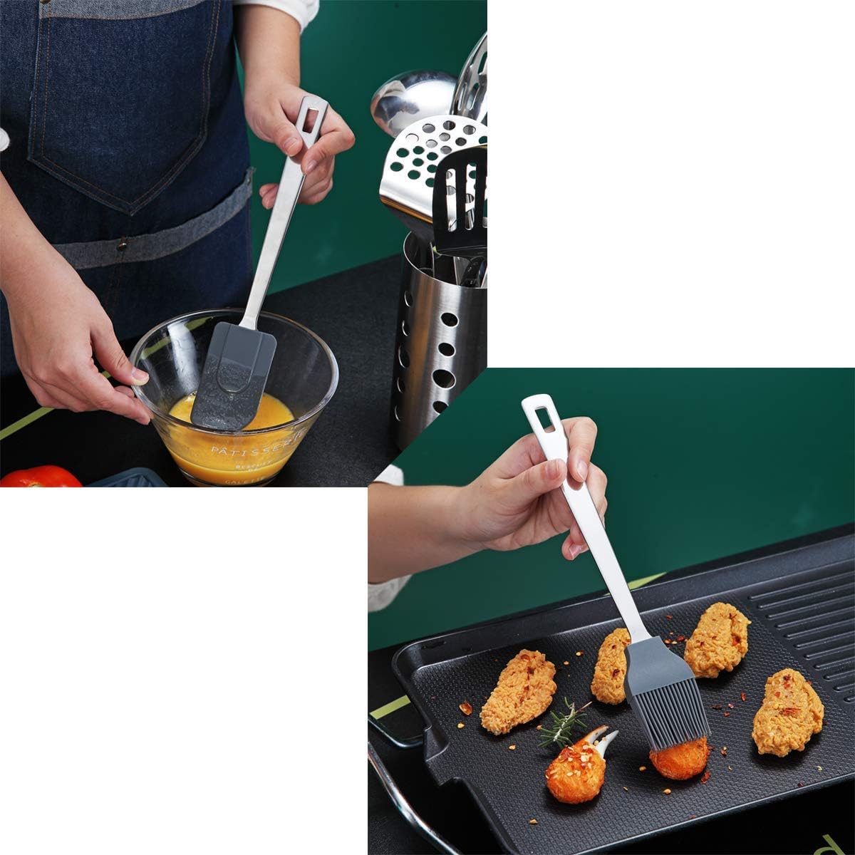 Whisk, Whisks For Cooking, Stainless Steel Balloon Whisk, Sturdy Kitchen Wire Whisk Set for Cooking, Baking, Blending, Whisking, Beating, Stirring, Dishwasher Safe, Easy to Clean